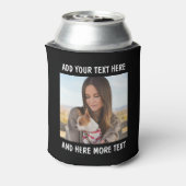Custom Photo and Text Or Name 缶クーラー (缶裏面)