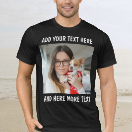 Custom Photo and Text Or Name Tシャツ