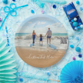 Custom Photo and Text Paper Plates - Your Family ペーパープレート (パーティー)