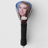 Custom Photo and Text Personalized ゴルフヘッドカバー (正面)