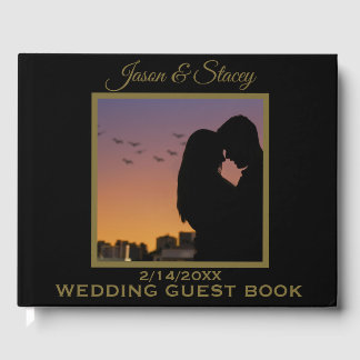 Custom Photo and Text Simple Elegant ゲストブック