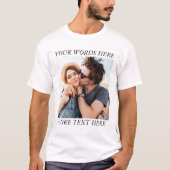 Custom Photo and Text Tシャツ (正面)