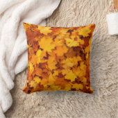Custom photo autumn leaves クッション (ブランケット)