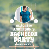 Custom Photo Bachelor Party Welcome アクリルサイン (ニュートラル)