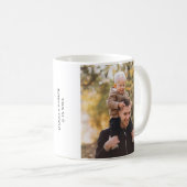 Custom Photo Best Dad Ever Personalized Gift コーヒーマグカップ (正面右)