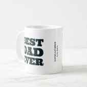 Custom Photo Best Dad Ever Personalized Gift コーヒーマグカップ (正面左)