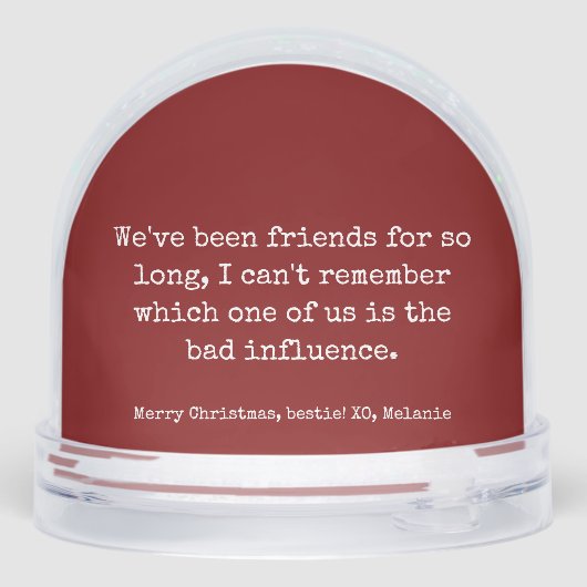 Custom Photo Besties Christmas (裏面)