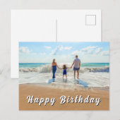 Custom Photo Birthday Card ポストカード (正面/裏面)