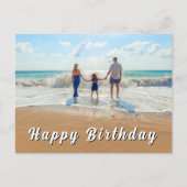 Custom Photo Birthday Card ポストカード (正面)
