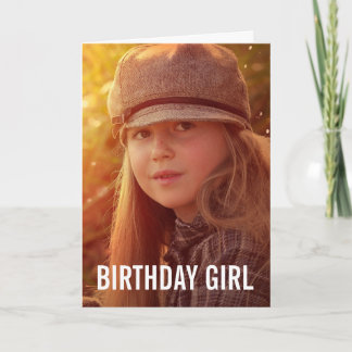 CUSTOM PHOTO BIRTHDAY GREETING CARD カード
