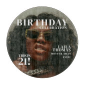 Custom Photo Birthday Party Magazine Cover カッティングボード (正面)