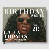 Custom Photo Birthday Party Magazine Cover  ゲストブック (正面)