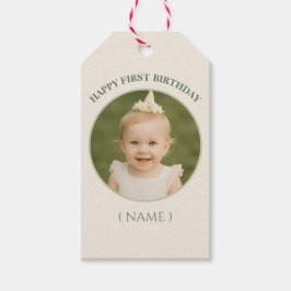 Custom Photo Birthday Sticker- Personal Invitation ギフトタグ