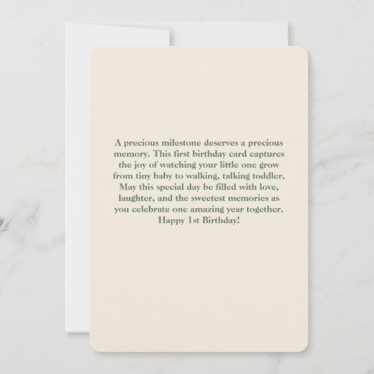 Custom Photo Birthday Sticker -Personal Invitation 招待状 (裏面)