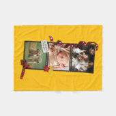Custom Photo Blanket Collage, Picture Blanket フリースブランケット (正面(横))