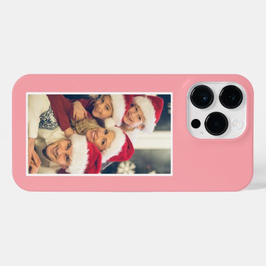 Custom Photo Blush Pink iPhone Case- Mate iPhoneケース (裏面横)