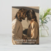 Custom Photo Boho Wedding Invites  招待状 (スタンド正面)