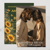 Custom Photo Boho Wedding Invites  招待状 (正面/裏面)