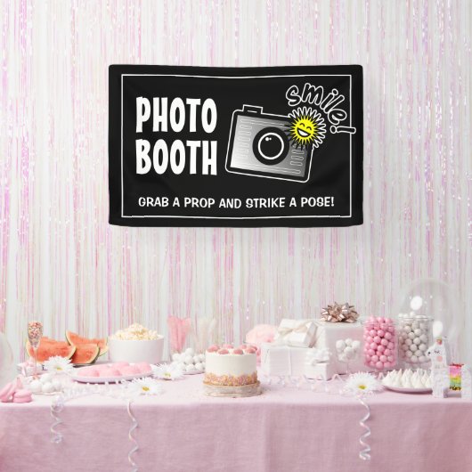 Custom photo booth banner sign for wedding party 横断幕 (パーティー)