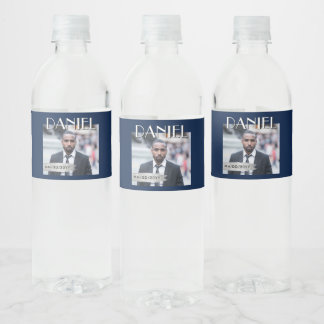 Custom Photo Bottle Label, Birthday Magazine Cover ペットボトルラベル