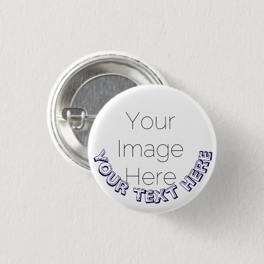 Custom Photo Button Pin – Personalized text Badge 缶バッジ (正面&裏面)