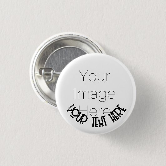 Custom Photo Button Pin – Personalized text Badge 缶バッジ (正面&裏面)