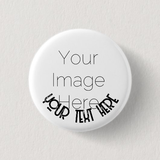 Custom Photo Button Pin – Personalized text Badge 缶バッジ (正面)
