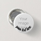 Custom Photo Button Pin – Personalized text Badge 缶バッジ (正面&裏面)