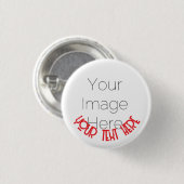 Custom Photo Button Pin – Personalized text Badge 缶バッジ (正面&裏面)