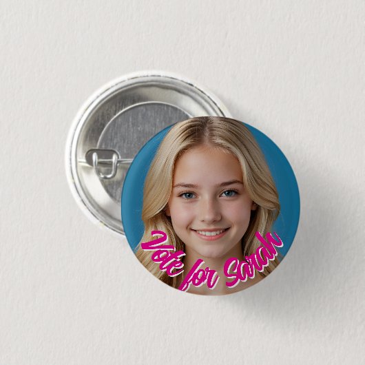 Custom Photo Button Pin – Personalized text Badge  缶バッジ (正面&裏面)