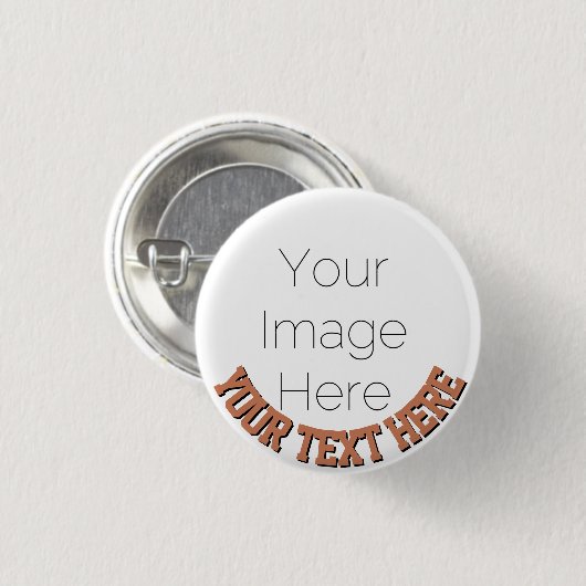 Custom Photo Button Pin – Personalized text Badge 缶バッジ (正面&裏面)