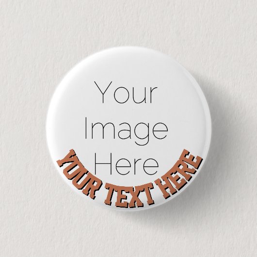 Custom Photo Button Pin – Personalized text Badge 缶バッジ (正面)