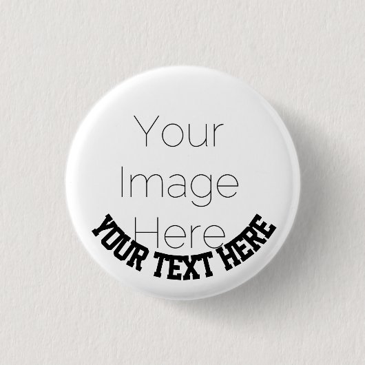 Custom Photo Button Pin – Personalized text Badge 缶バッジ (正面)