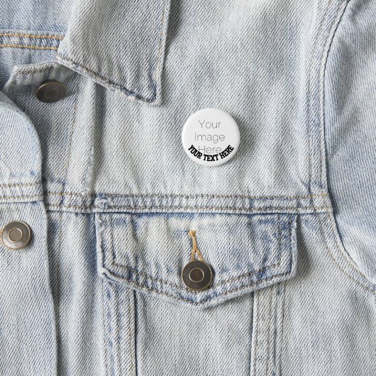 Custom Photo Button Pin – Personalized text Badge 缶バッジ (インサイチュ)
