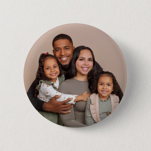 Custom Photo Button | Upload Your Own Image Design 缶バッジ (正面)