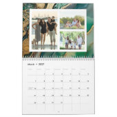 Custom Photo Calendar Beautiful Glitter Agate カレンダー (3月 2027)