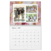 Custom Photo Calendar Beautiful Glitter Agate カレンダー (2月 2027)