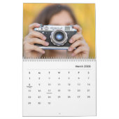 Custom Photo Calendar - New Years Gift Personalize カレンダー (3月 2026)