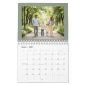 Custom Photo Calendar, Rustic Wall Design カレンダー (3月 2027)
