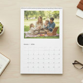 Custom Photo Calendar, Rustic Wall Design カレンダー