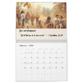 Custom Photo Calendar with Bible Verses カレンダー (2月 2026)