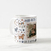 Custom Photo Cat Mug - Cat Lovers Gift コーヒーマグカップ (正面左)