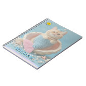 Custom photo cat pet  notebook ノートブック (左側)