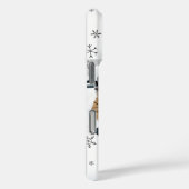 Custom Photo Christmas Snowflakes Monogram Case-Mate iPhoneケース (裏面 / 右)