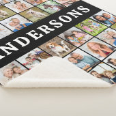 Custom Photo Collage 36 Personalized Modern Family シェルパブランケット (3/4)