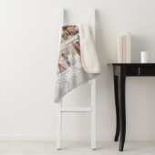 Custom Photo Collage Elegant Grandma's Christmas シェルパブランケット (インサイチュ)