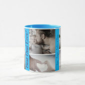 Custom Photo Collage Father's Day マグカップ (中央)