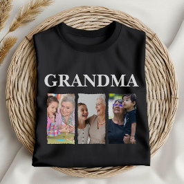 Custom Photo Collage Grandma – Personalized Family Tシャツ