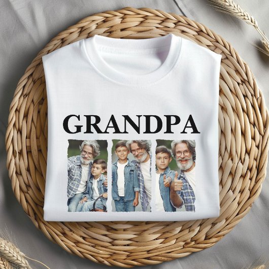 Custom Photo Collage Grandpa – Personalized Gift Tシャツ