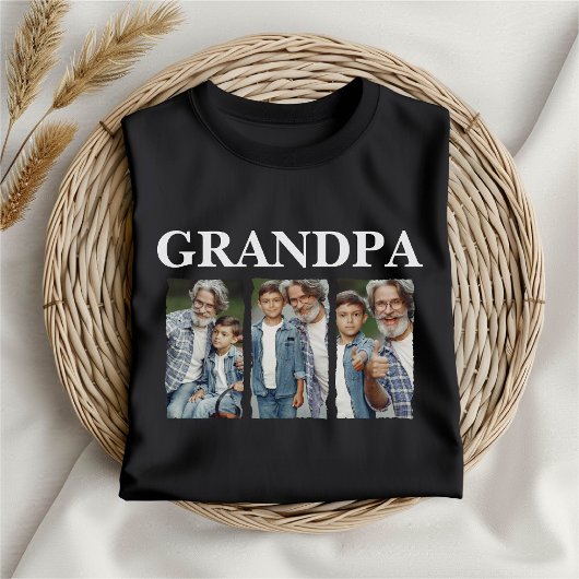 Custom Photo Collage Grandpa – Personalized Gift Tシャツ